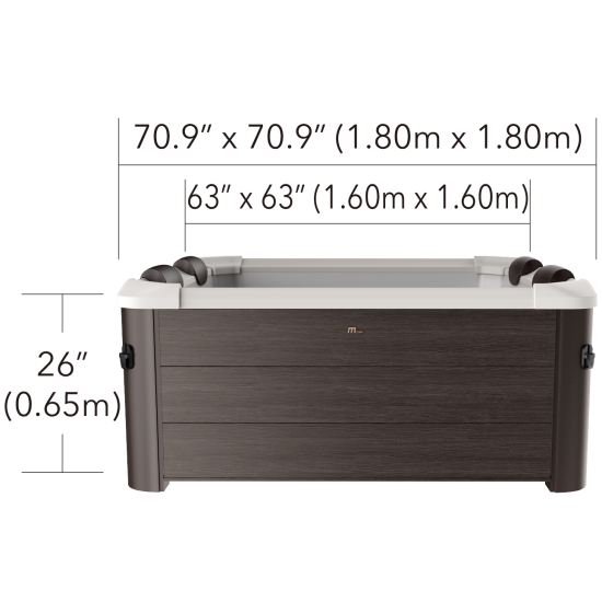 Basen Spa z hydromasażem panelowy MSpa Tribeca F-TR062W